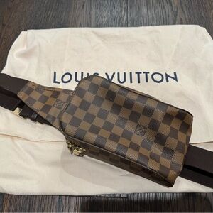 Authentic Louis Vuitton Brown Checkered Crossbody Bag